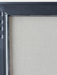 Eckverbindung auf Gehrung geschnitten und verpresst inkl. Clipsystem mit Abdeckung für unsichtbare Kederhalterung. ISS_Festrahmen Eckverbinder