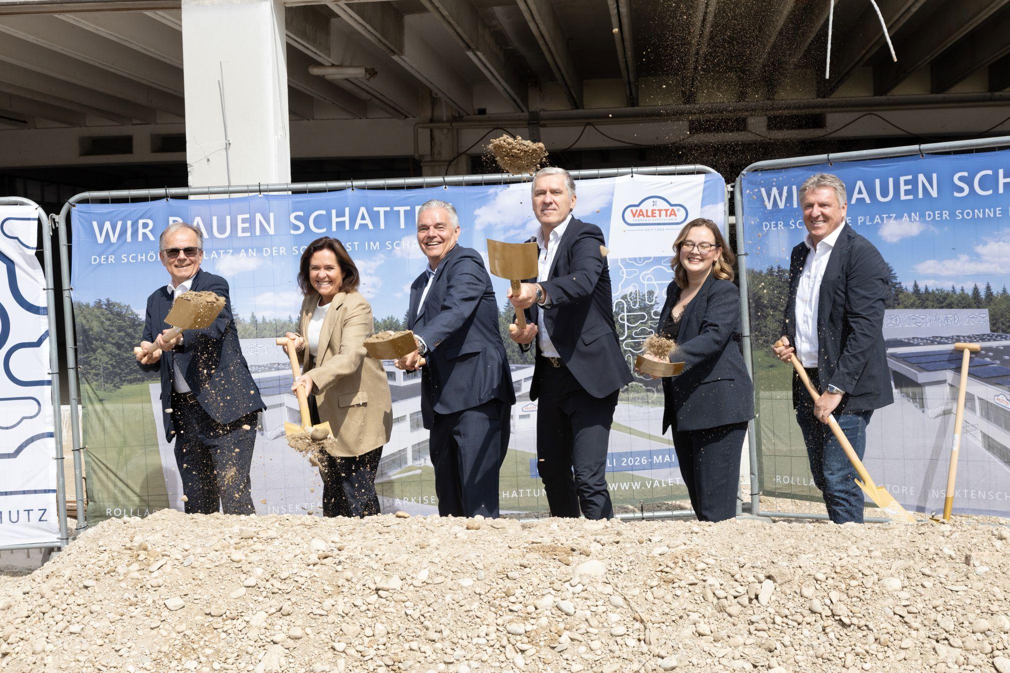 VALETTA Spatenstich 2026 mit WKO und Vizebuergermeisterin von Linz