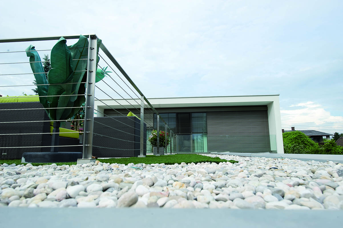 Privathaus mit Raffstore C80-Lamelle