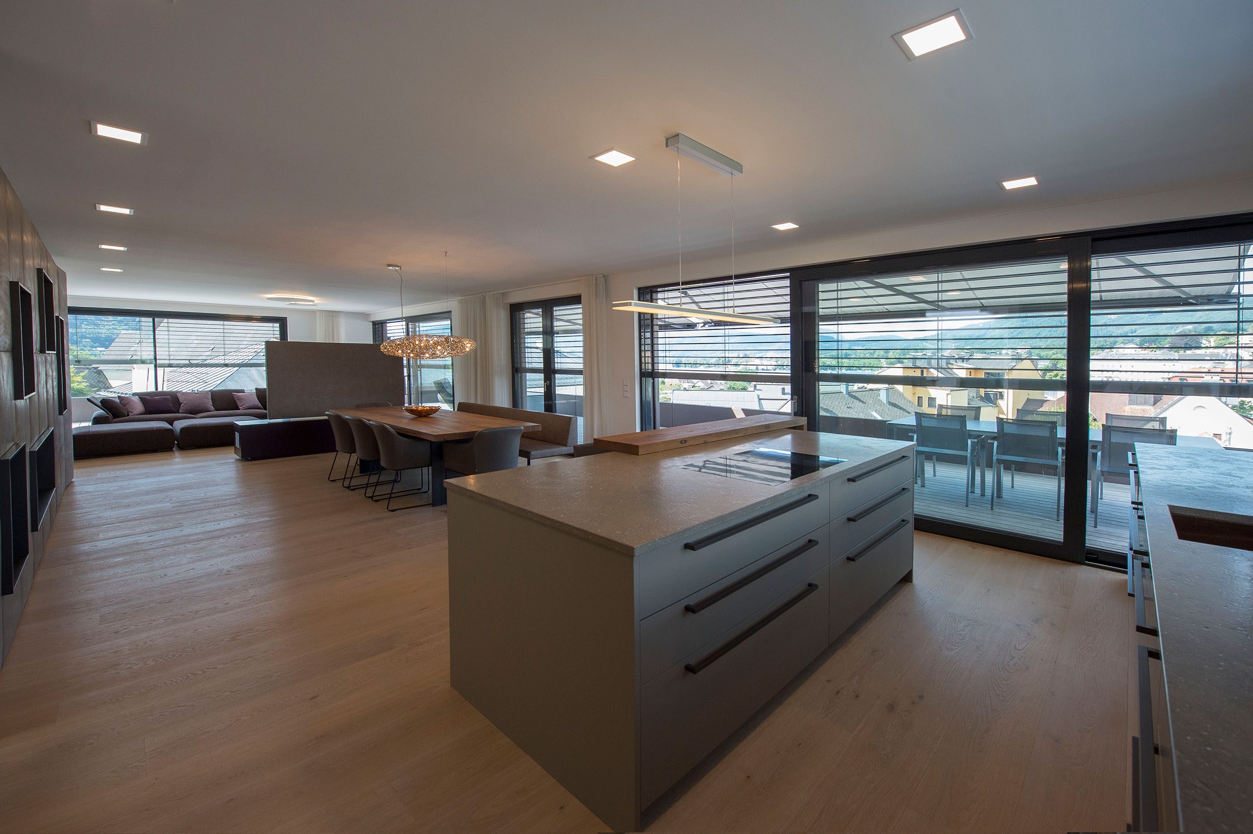 Penthouse Verbund-Raffstore Z90-Lamelle