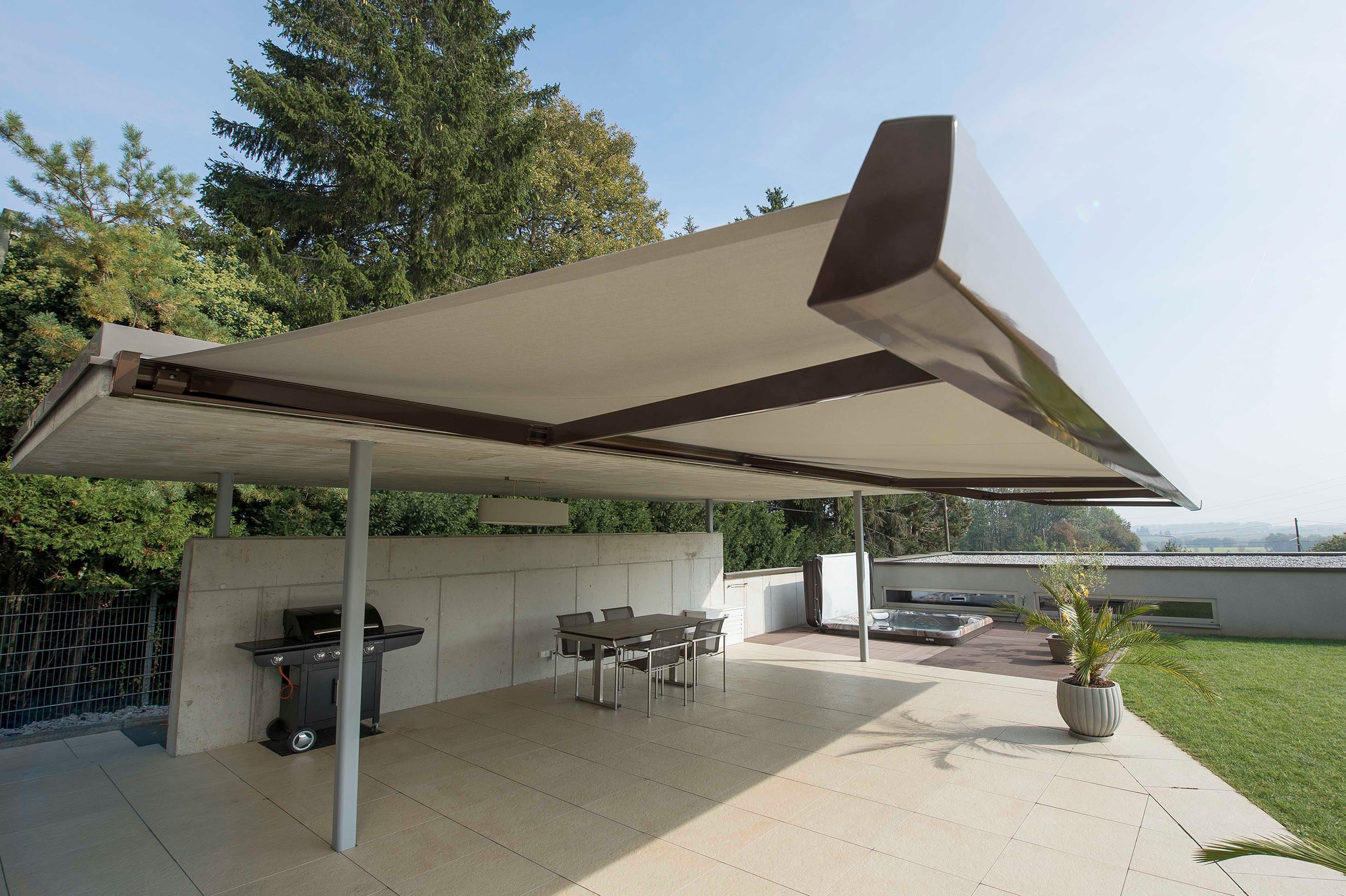 Einfamilienhaus mit LUNA Kassettenmarkise