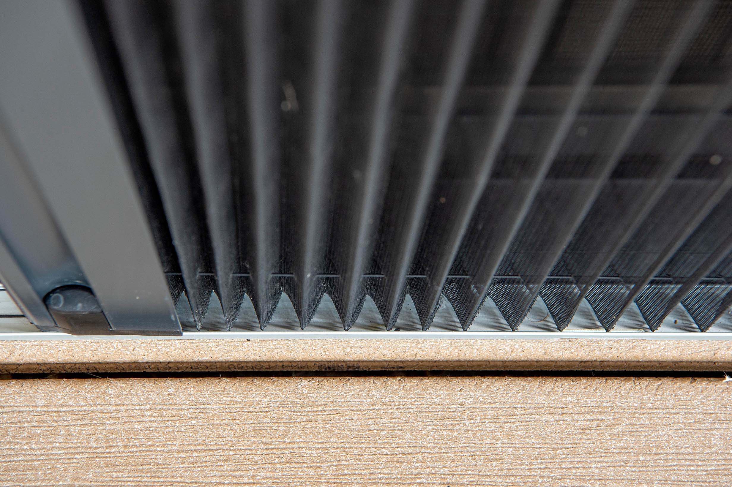 Einfamilienhaus mit Insektenschutzplissee