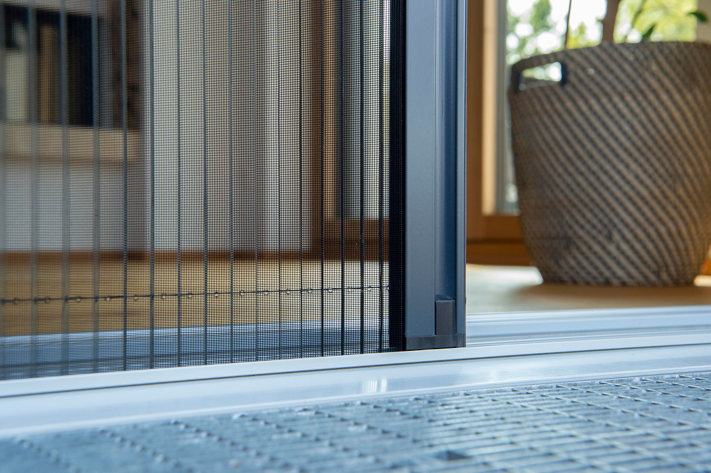 Einfamilienhaus mit Insektenschutzplissee