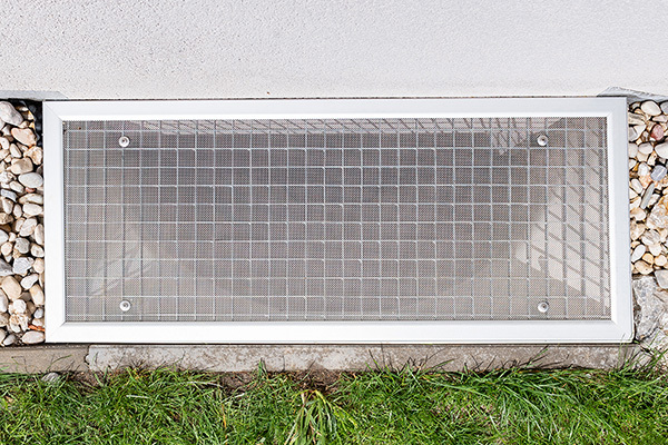 Einfamilienhaus mit Kellerschacht Abdeckung