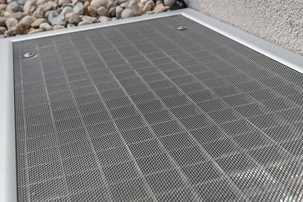 Einfamilienhaus mit Kellerschacht Abdeckung