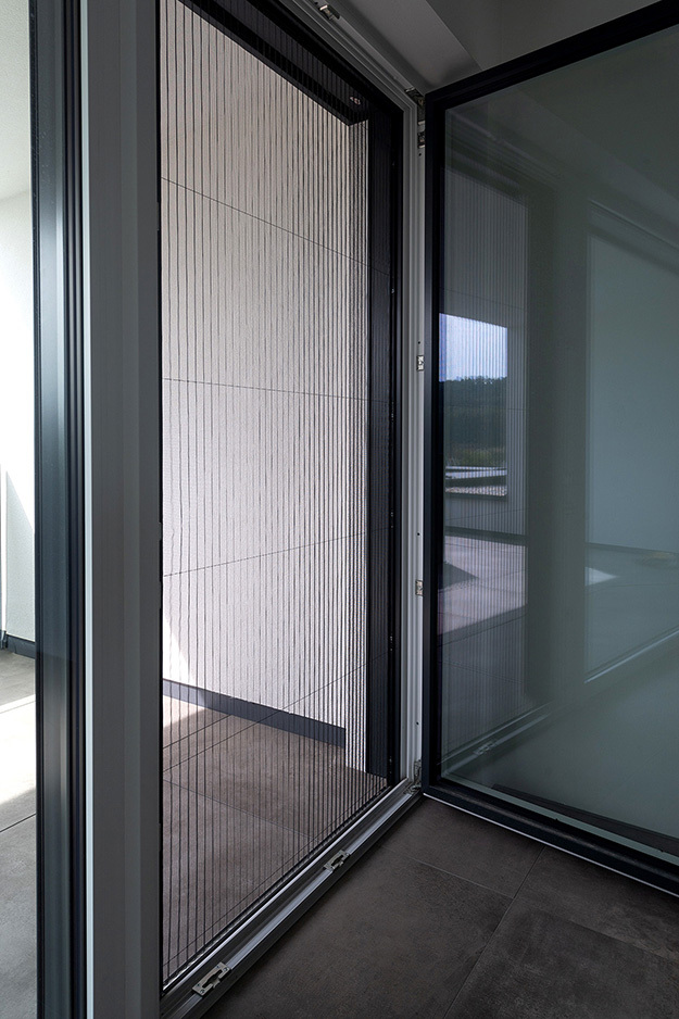 Einfamilienhaus mit Insektenschutzplissee