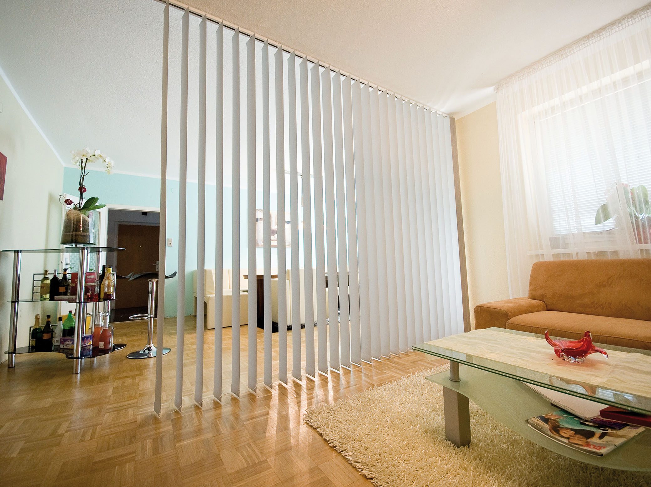 Einfamilienhaus mit Vertikaljalousie