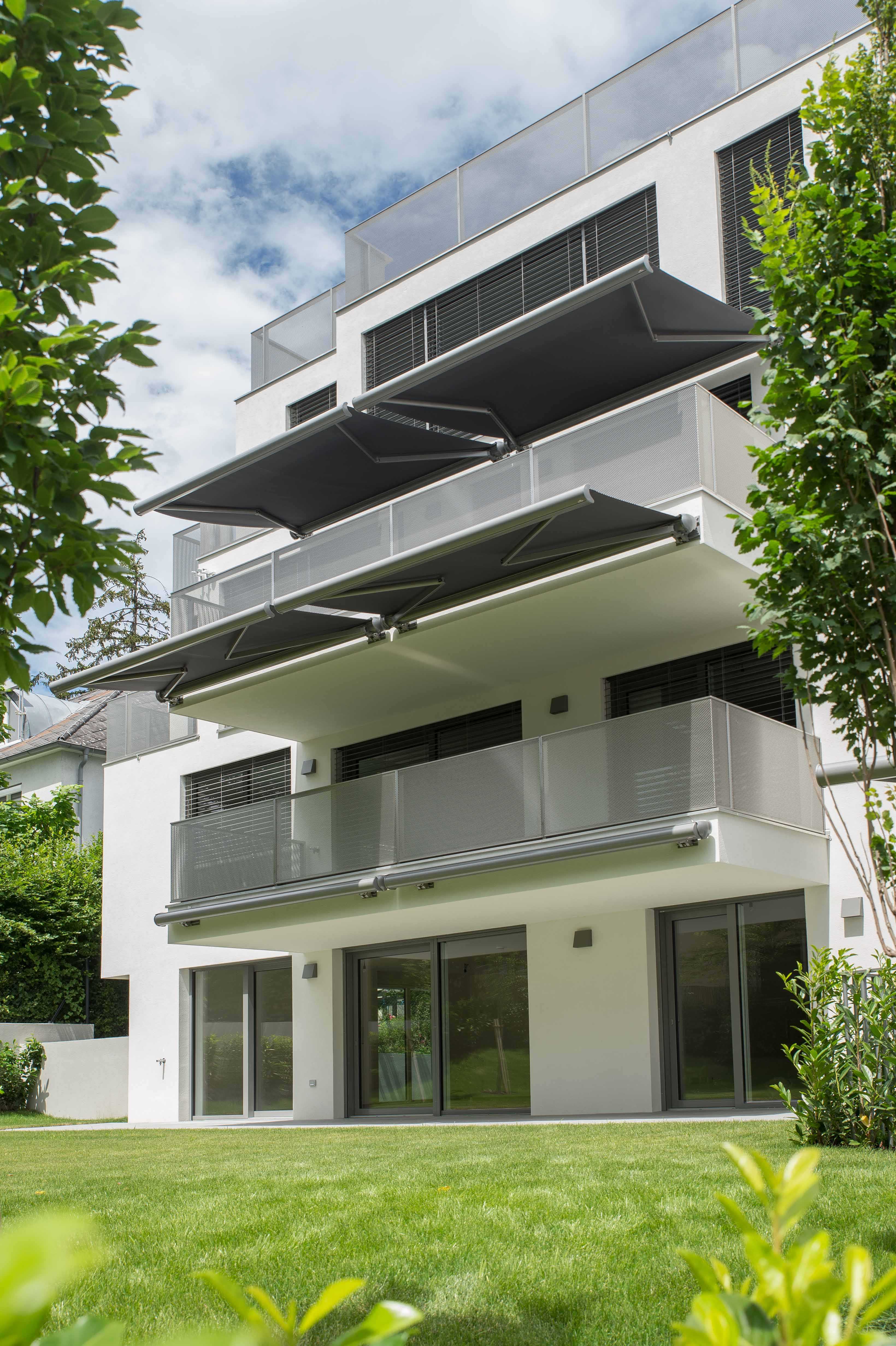 Wohnhausanlage Bastiengasse Wien, Palma Kassettenmarkise