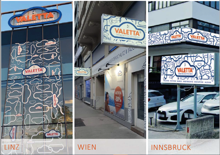 Bild von Schauräumen VALETTA in Linz, Wien und Innsbruck, Fotografie der Außenansicht
