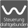 Stabile batterielose Bedienung eines drahtgebundenen Motors mit einer fix verdrahteten Steuerung. Steuerung drahtgebunden