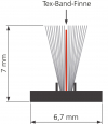 Tex-band-Finne inkl Bemassung